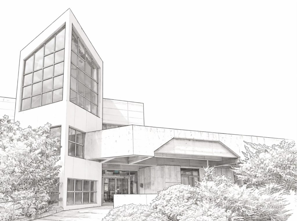 Sketch of the Samuel Neaman Institute building