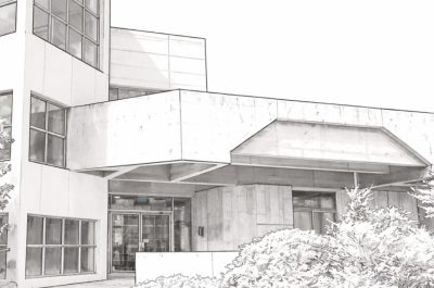 Sketch of the Samuel Neaman Institute building